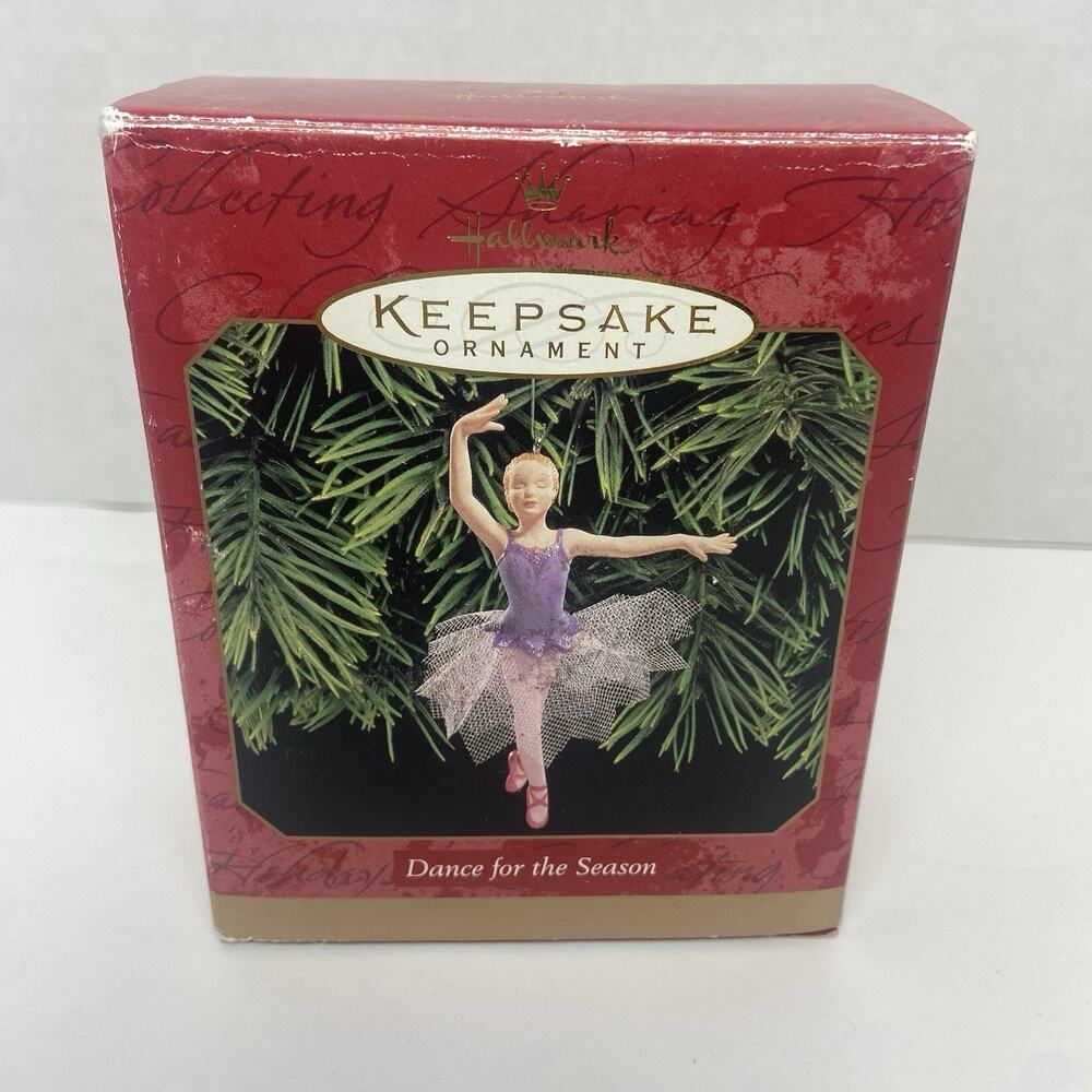 Hallmark Keepsake Ornament "Dance for the Season" Ballerina in Purple 1999